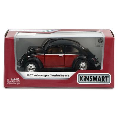 1967 Volkswagen Classical Beetle - Svart och Röd - Kinsmart