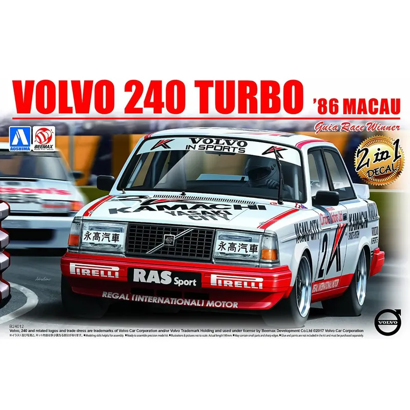 Volvo 240 Turbo '86 Macau - Byggmodell - Beemax - 1:24