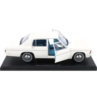 Opel Admiral B - 1969 - Vit - Hachette Models - 1:24