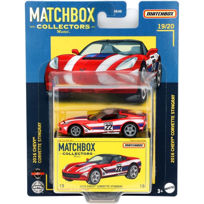 2016 Chevy Corvette Stingray - Röd - Collectors - Matchbox