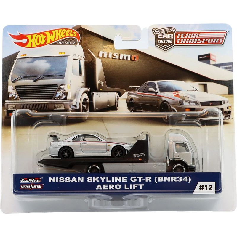 Nissan Skyline GT-R + Aero Lift - Team Transport Hot Wheels