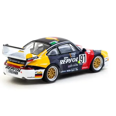 Porsche 911 GT2 #91 - 24h Le Mans 1995 - Schuco x Tarmac Works - 1:64