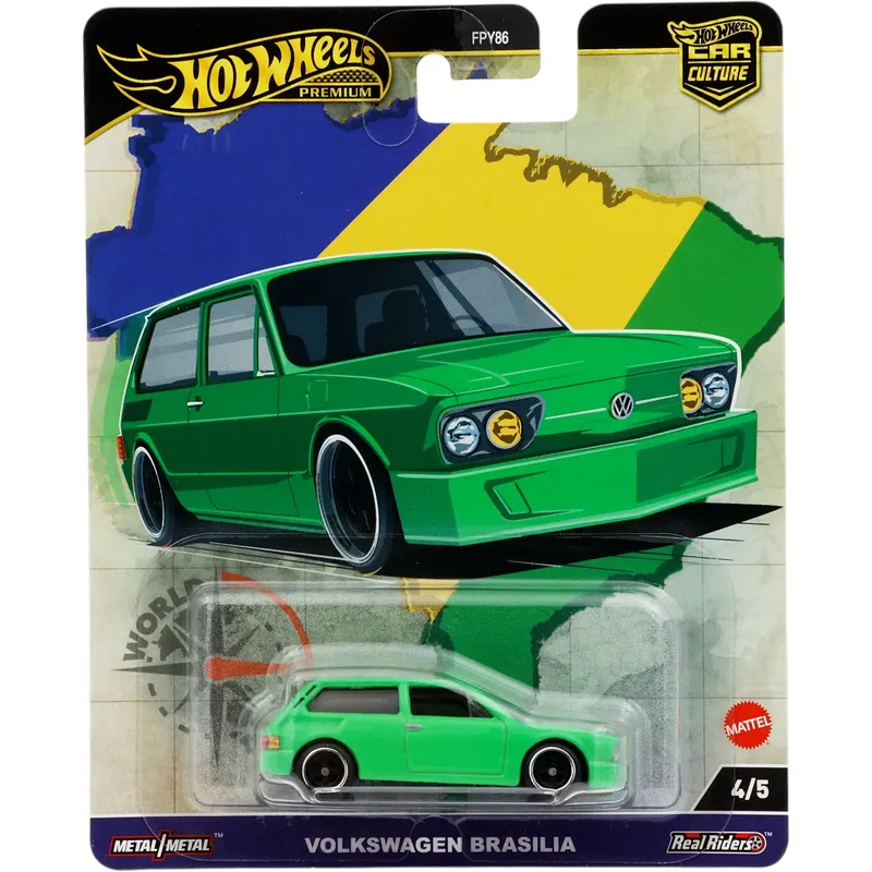 Volkswagen Brasilia - Grön - World Tour - Hot Wheels