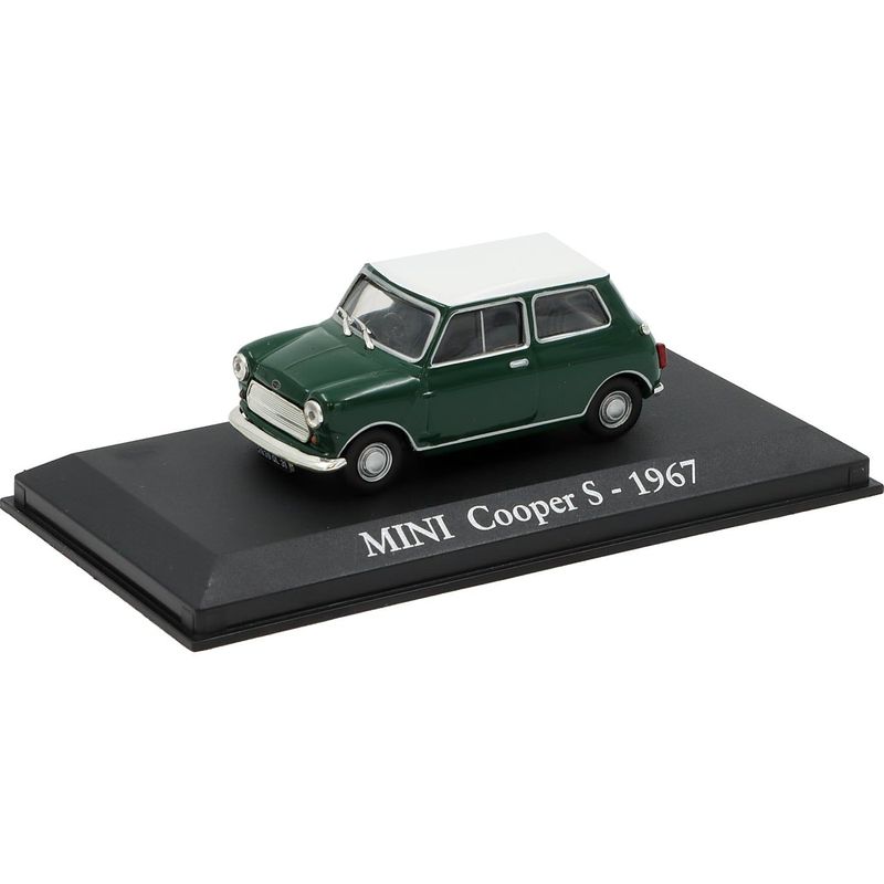 MINI Cooper S - 1967 - Mörkgrön och Vit - Atlas - 1:43