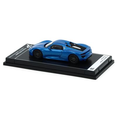 Porsche 918 Spyder - Blå - PosterCars - 1:64