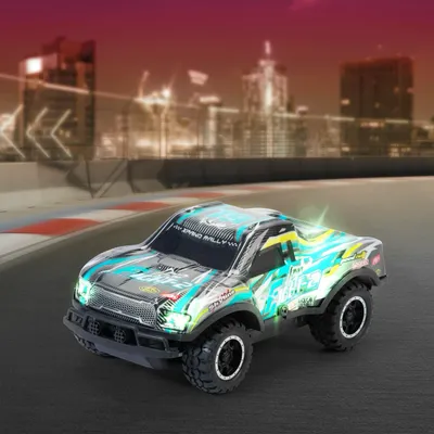 RC Glow Truggy - Fjernstyret Bil - Dickie Toys - 17 cm