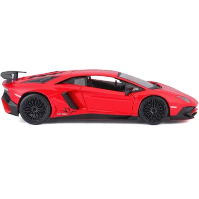Lamborghini Aventador SV Coupé LP750-4 - Röd - Bburago 1:24