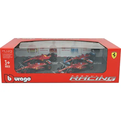 Charles Leclerc - 4 x F1-bilar - 2023-2024 - Bburago - 1:43
