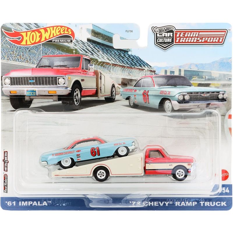 61 Impala + '72 Chevy Ramp Truck - TT 54 - Hot Wheels