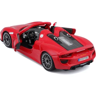 Porsche 918 Spyder - Röd - Bburago - 1:24
