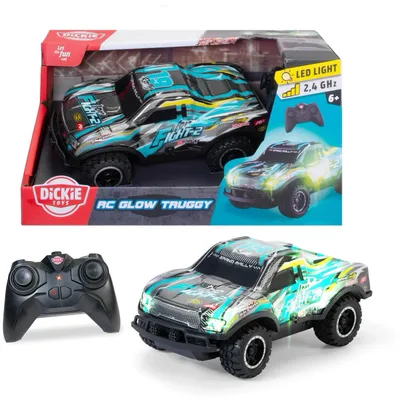 RC Glow Truggy - Fjernstyret Bil - Dickie Toys - 17 cm