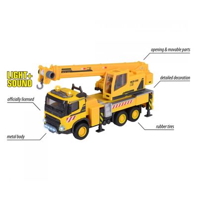 Volvo Truck Crane - Kranbil - Majorette Grand Series