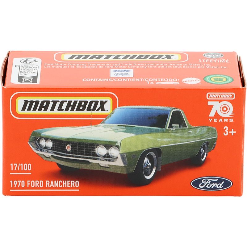 1970 Ford Ranchero - Grön - Power Grab - Matchbox