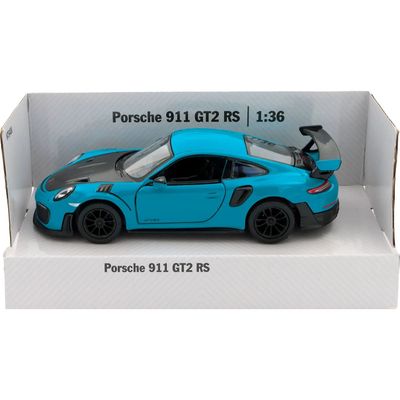 Porsche 911 GT2 RS - Blå - Kinsmart - 1:36