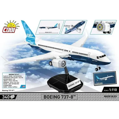 Boeing 737-8 - Klossbyggmodell - 26608 - COBI - 1:110