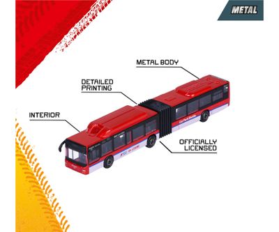 MAN Lion's City G - Röd - Buss - Majorette - 18 cm