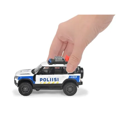 Finsk Polisbil - Land Rover - Majorette Grand Series - 12 cm