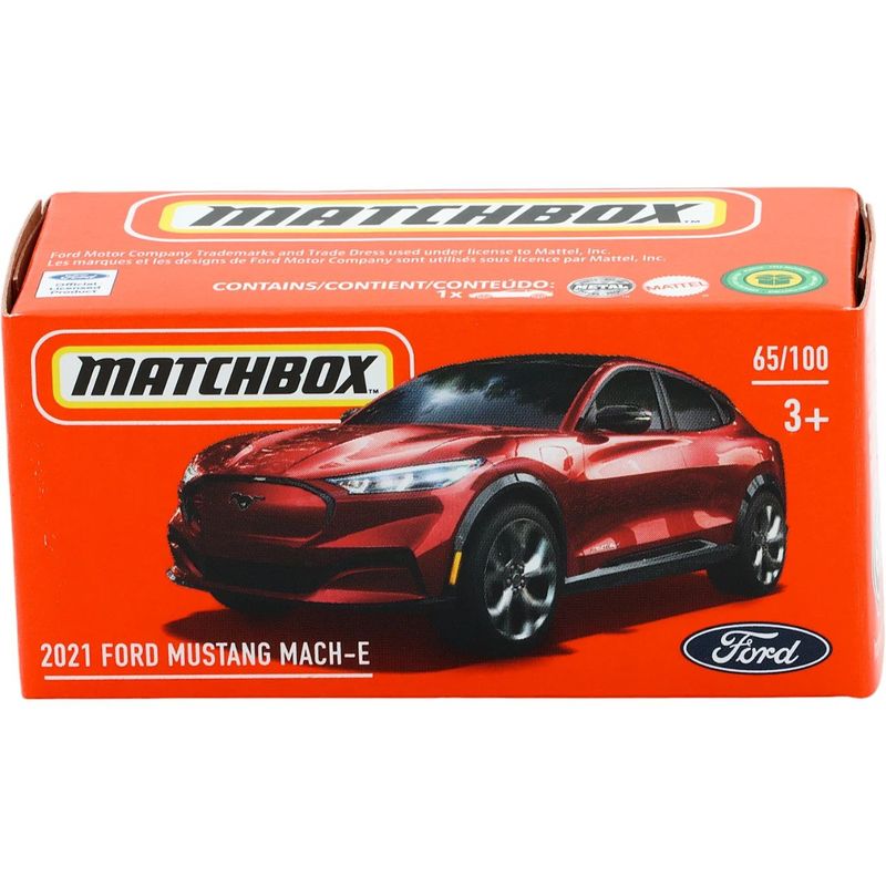 2021 Ford Mustang Mach-E - Röd - Power Grab - Matchbox