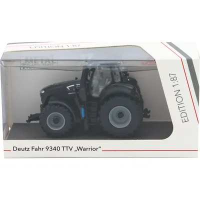 Deutz Fahr 9340 TTV "Warrior" - Traktor - 2003 - Svart - Schuco - 1:87