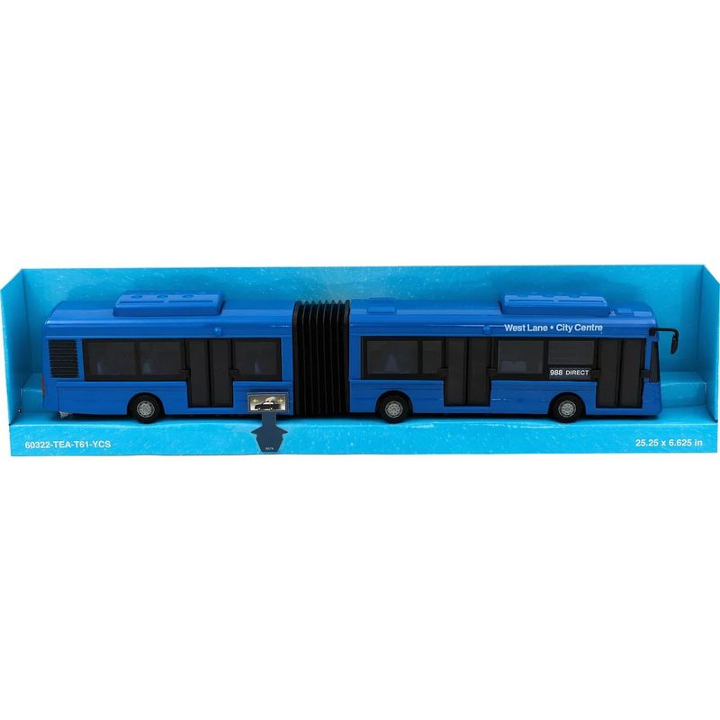 Stadsbuss - City Articulated Bus - Teama - 38 cm - Blå