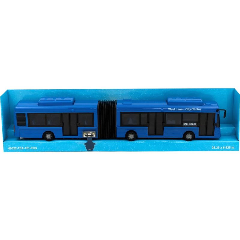 Stadsbuss - City Articulated Bus - Teama - 38 cm - Blå