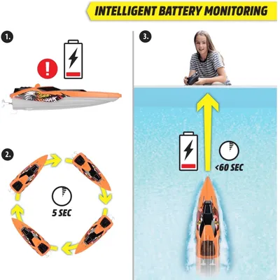 RC Sea Hawk - Radiostyrd Båt - Dickie Toys - 33 cm