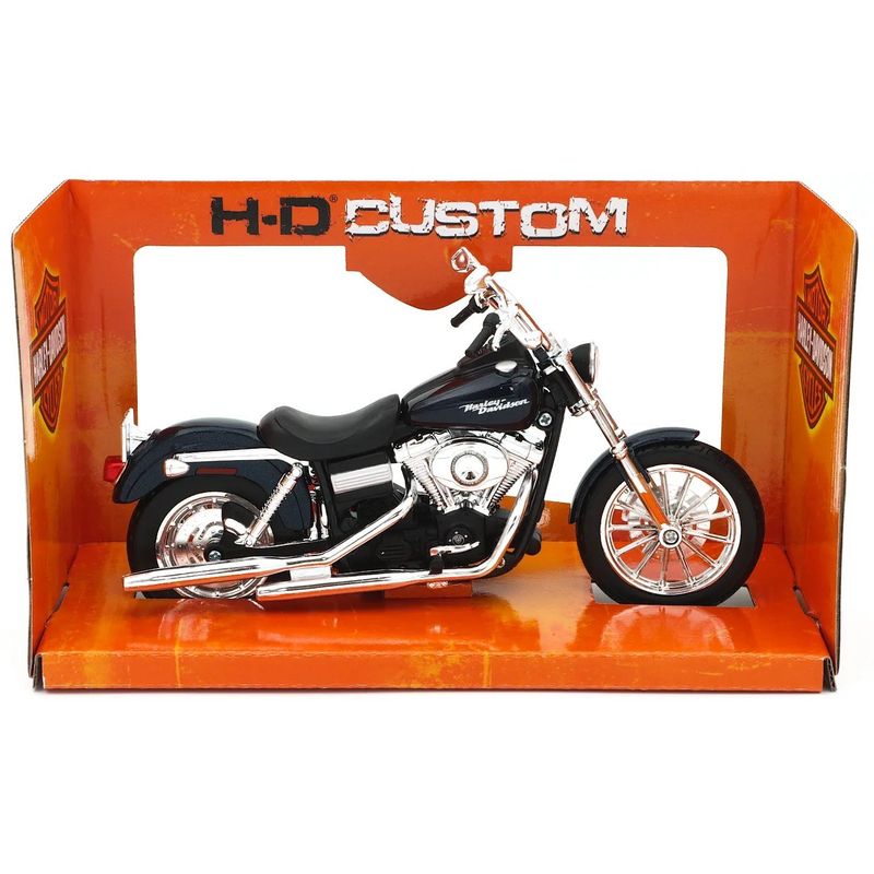 2006 FXDBI Dyna Street Bob - Harley - Blå - Maisto - 1:12