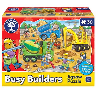 Pussel byggarbetsplats - Busy Builders - Orchard Toys