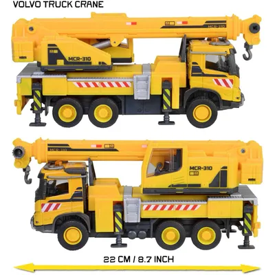 Volvo FMX Kranbil - Truck Crane - Majorette - 19 cm
