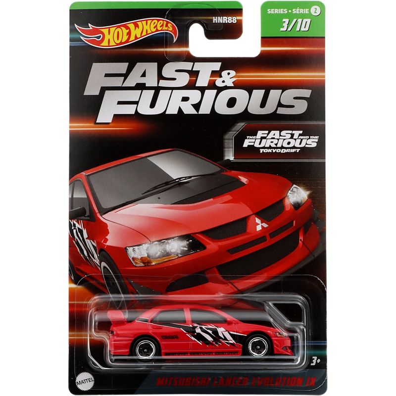 Mitsubishi Lancer Evolution IX - F&F - S2 3/10 - Hot Wheels