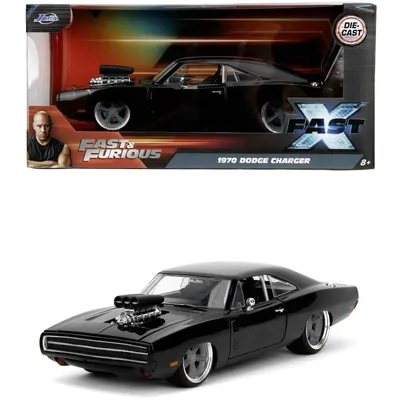 1970 Dodge Charger R/T - Fast & Furious Fast X - Svart - Jada - 1:24