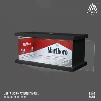 Marlboro parking lot - Parkering Diorama - LED-belysning - 1:64