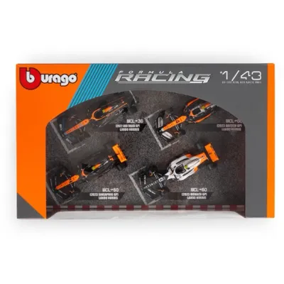 4 x Lando Norris - McLaren Formula 1 Team - Bburago - 1:43