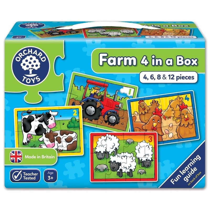 Farm 4 in a box - pussel (4-pack)