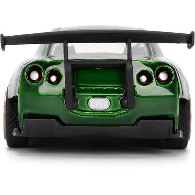 2009 Nissan GT-R (R35) Ben Sopra - Grön - Pink Slips - Jada - 13 cm