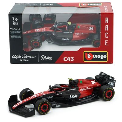 F1 - Alfa Romeo - C43 - #24 Zhou Guanyu - Bburago - 1:43