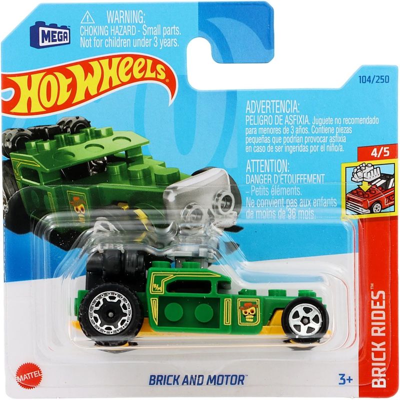 Brick And Motor - Brick Rides - Grön - Hot Wheels