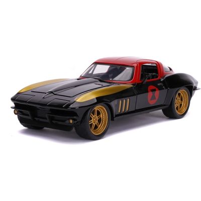 Black Widow & 1966 Chevy Corvette - Avengers - Jada - 1:24