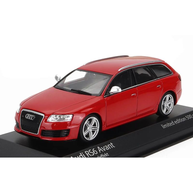 Audi RS6 Avant - 2007 - Röd - Minichamps - 1:43