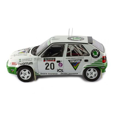 SKADAD FÖRPACKNING - Skoda Felicia - Blomqvist - Melander - Ixo Models - 1:18