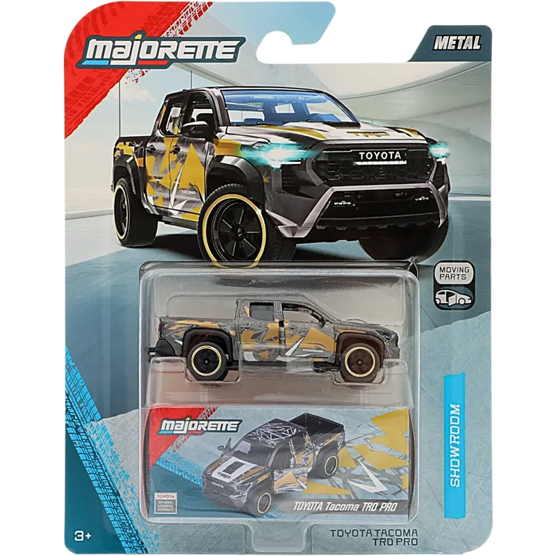 Toyota Tacoma TRD Pro - Grå - Showroom Deluxe Cars - Majorette - 7 cm