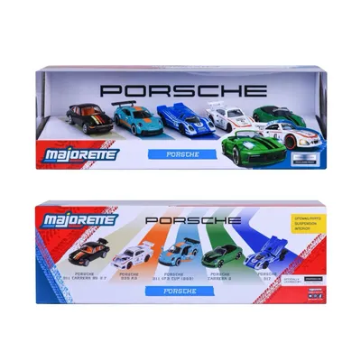 Porsche - 5 leksaksbilar giftpack - Majorette