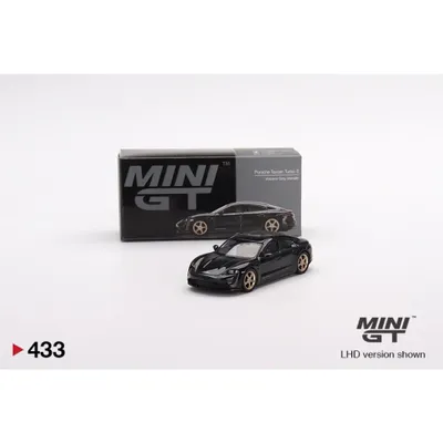 Porsche Taycan Turbo S - Gråmetallic - 433 - Mini GT - 1:64