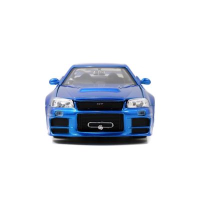 Brian's Nissan Skyline GT-R (BNR34) - Blå - Jada Toys - 1:24