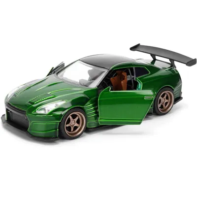 2009 Nissan GT-R (R35) Ben Sopra - Grön - Pink Slips - Jada - 13 cm