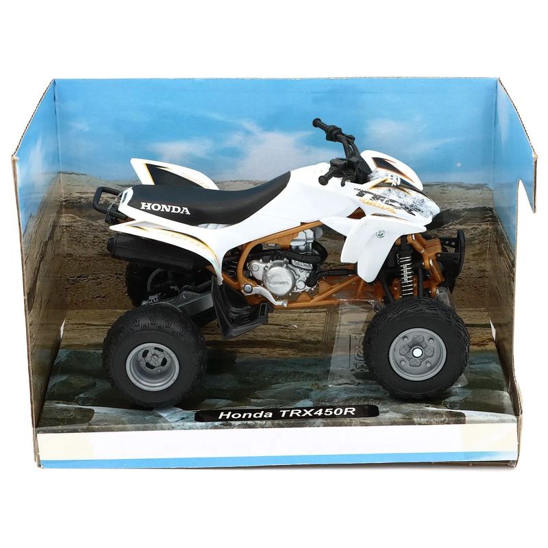 Honda TRX450R - Fyrhjuling - Vit - NewRay - 1:12