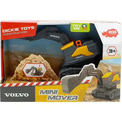Grävmaskin - Volvo - Mini Mover - Dickie Toys - 13 cm