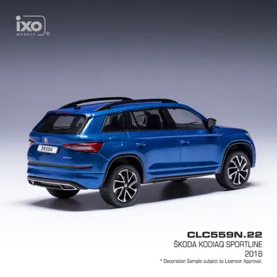 Skoda Kodiaq Sportline - 2018 - Blå - Ixo Models - 1:43