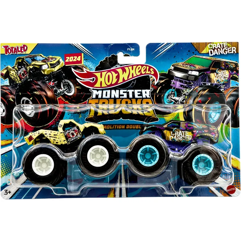 Totaled + Crate Danger - Monster Trucks - Hot Wheels