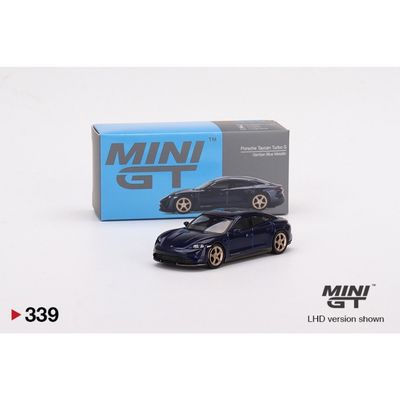 Porsche Taycan Turbo S - Blå - 339 - Mini GT - 1:64